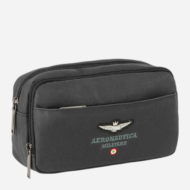 Kuferek na kosmetyki skórzany Aeronautica Militare New AM540-NE Czarny (800070334194) - obraz 1
