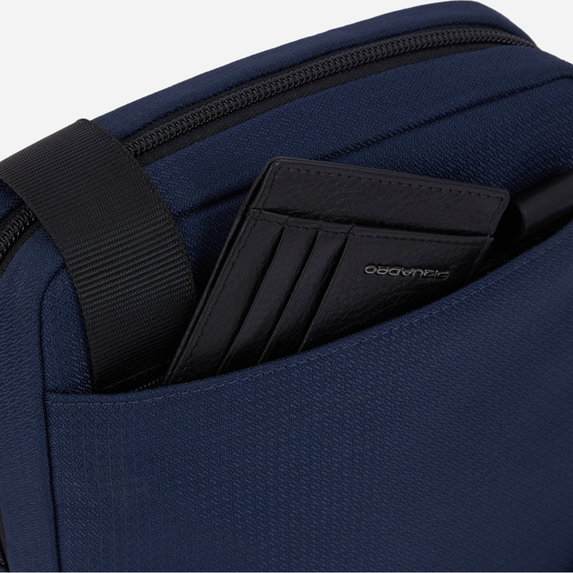 Torba listonoszka przez ramię męska materiałowa Piquadro CA1816W129/BLU Niebieska (800070308081) - obraz 5