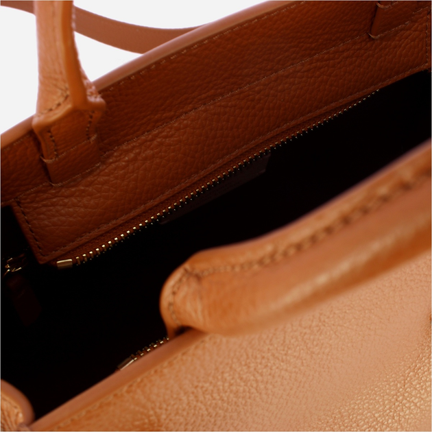 Torebka crossbody damska ze skóry naturalnej duża Coccinelle Coccinellekliche E1DGP180280 W12 Brązowa (800070342954) - obraz 4