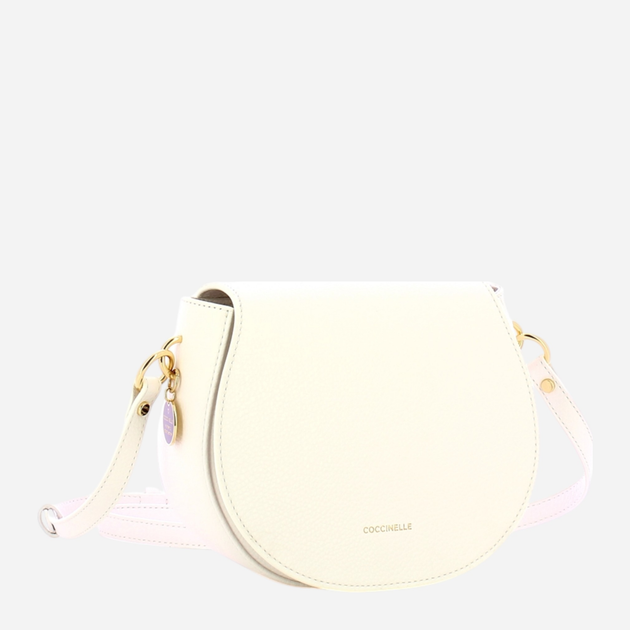 Torebka crossbody damska ze skóry naturalnej mała Coccinelle Alpha E1DTP150380 H13 Biała (800070342936) - obraz 3