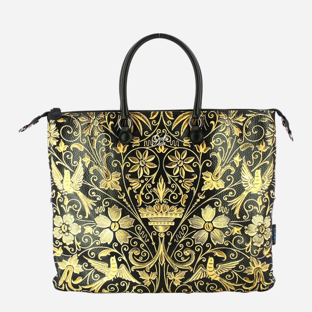 Torebka shopper ze skóry naturalnej Gabs G3 Plus Tg L G000033T3X2361 S0604 Czarna (800070347475) - obraz 1