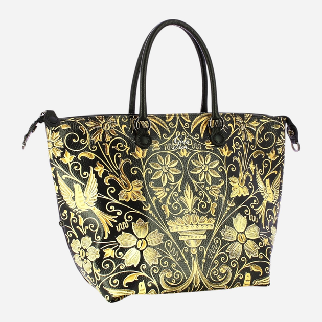 Torebka shopper ze skóry naturalnej Gabs G3 Plus Tg L G000033T3X2361 S0604 Czarna (800070347475) - obraz 3