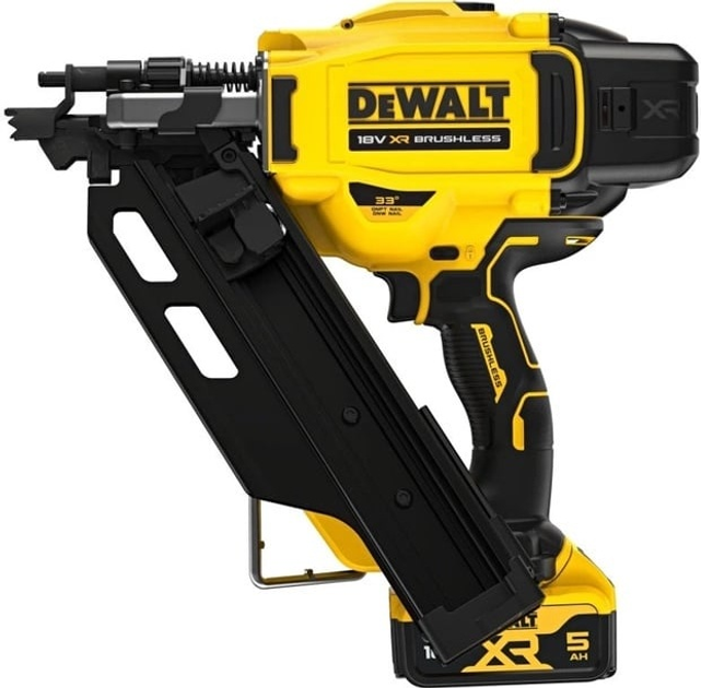 Акумуляторний цвяхозабивач DeWalt DCN930P2-QW для каркасних конструкцій 33° з акумулятором 5Ah (5902013967903) - зображення 1