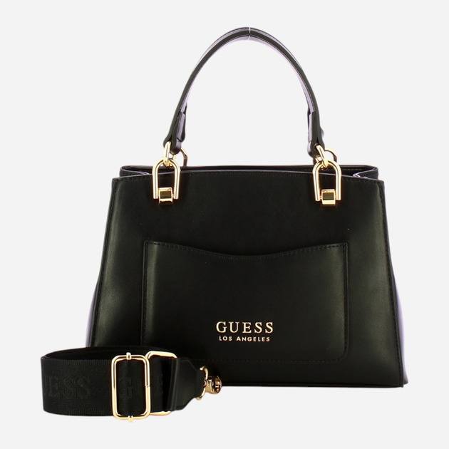 Torebka crossbody damska mała Guess Bogue HFLG9158050 BLA Czarna (800070346620) - obraz 4