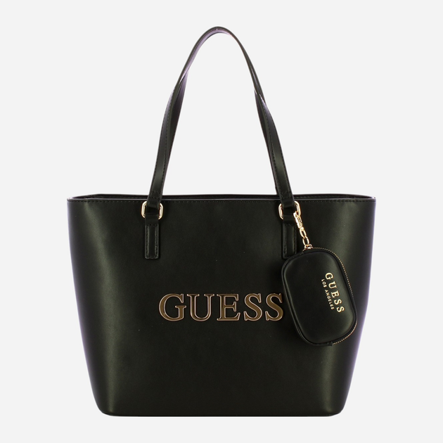 Сумка шопер жіноча зі штучної шкіри Guess Beacon HFVG9035230 BLA Чорна (800070346623) - зображення 1