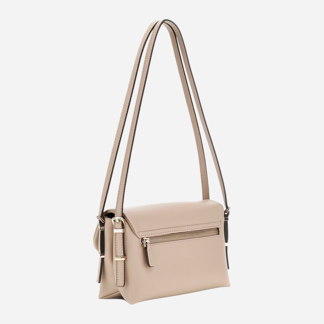 Сумка багет жіноча зі штучної шкіри маленька Guess Lefia HWBG9644190 SIT Сіра (800070344319) - зображення 2