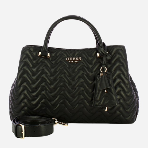 Torebka crossbody damska Guess Melisandra HWQG9653070 BLA Czarna (800070344337) - obraz 4