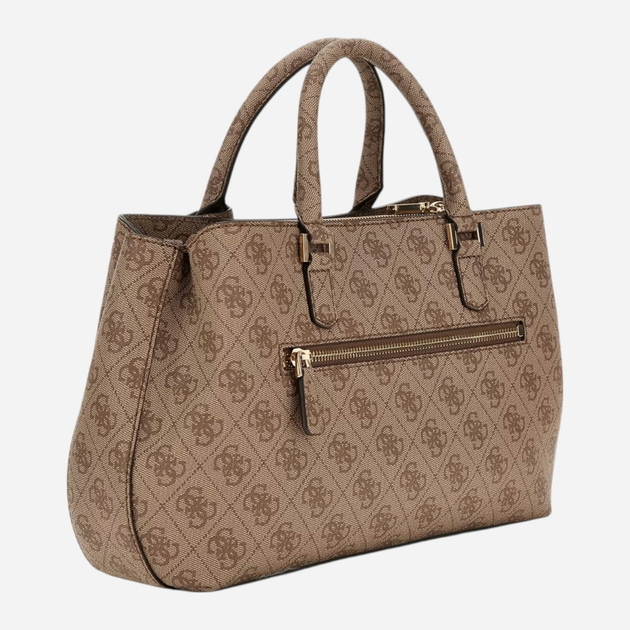 Torebka crossbody damska duża Guess Katya HWSG9652060 LTL Brązowa (800070344346) - obraz 3