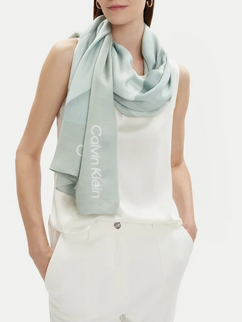 Chustka damska Calvin Klein Quilt K60K611710-PEB Zielona (800070316825) - obraz 2