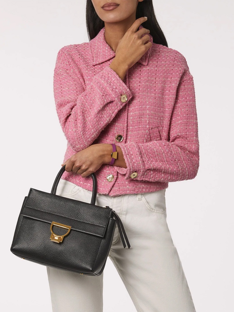 Torebka crossbody damska ze skóry naturalnej mała Coccinelle Arlettis E1MD5180101 001 Czarna (800070331517) - obraz 2