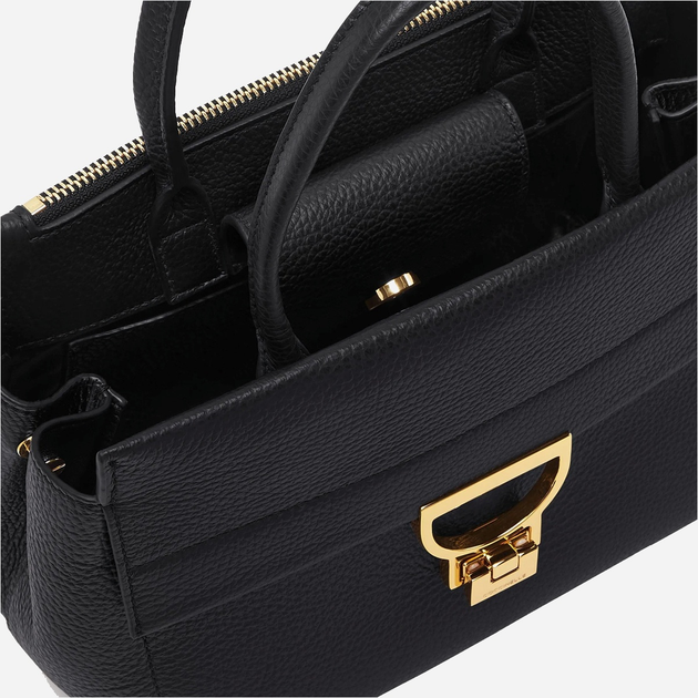 Torebka crossbody damska ze skóry naturalnej mała Coccinelle Arlettis E1MD5180101 001 Czarna (800070331517) - obraz 5