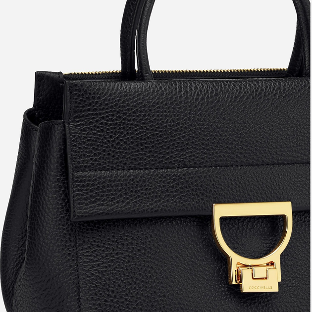 Torebka crossbody damska ze skóry naturalnej mała Coccinelle Arlettis E1MD5180101 001 Czarna (800070331517) - obraz 6