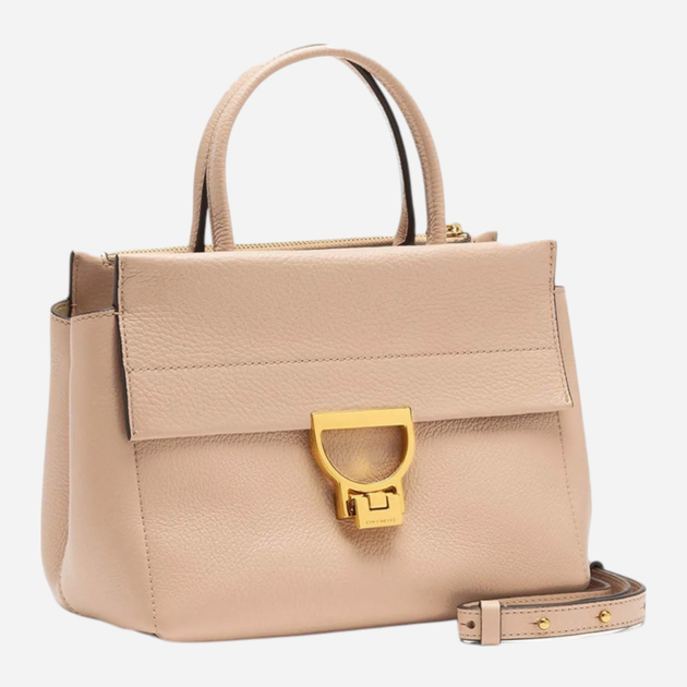 Torebka crossbody damska ze skóry naturalnej mała Coccinelle Arlettis E1MD5180101 N12 Różowa (800070347964) - obraz 4