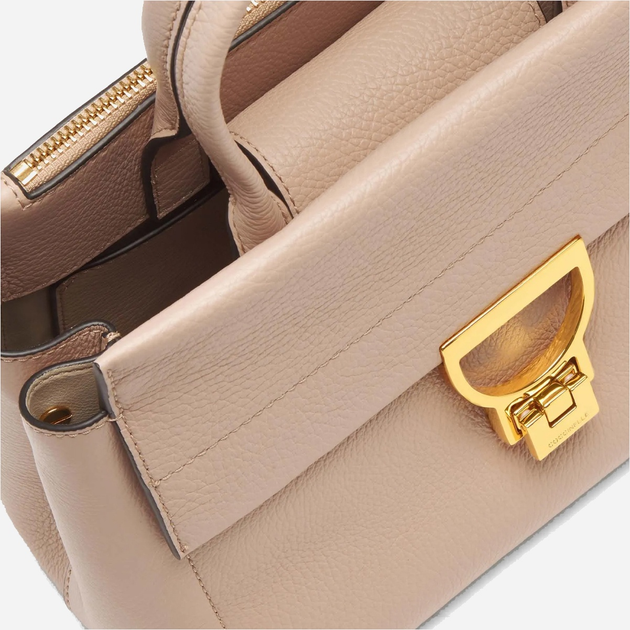 Torebka crossbody damska ze skóry naturalnej mała Coccinelle Arlettis E1MD5180101 N12 Różowa (800070347964) - obraz 5