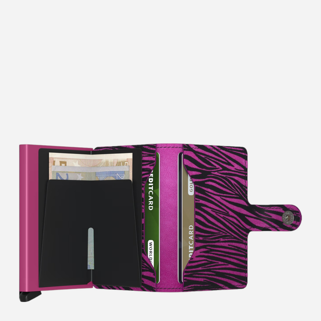 Гаманець шкіряний Secrid Zebra Mze Рожевий (800070334149) - зображення 3
