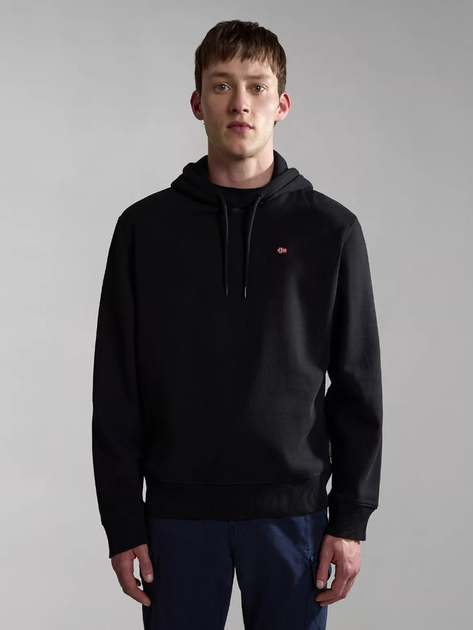 Bluza męska z kapturem Napapijri Balis NP0A4FQV0411002 M Czarna (800070311834) - obraz 1