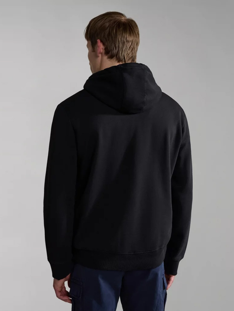 Bluza męska z kapturem Napapijri Balis NP0A4FQV0411002 M Czarna (800070311834) - obraz 2