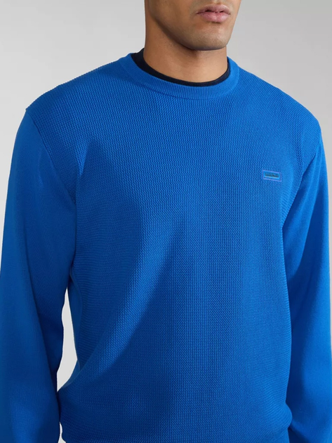 Sweter męski Napapijri D-Barensee NP0A4HS9B2L1 M Niebieski (800070320949) - obraz 4
