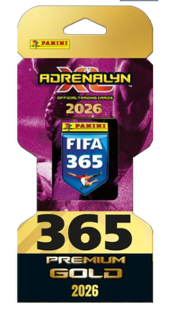 Набір колекційних карток Panini Fifa 365 Adrenalyn Xl 2026 блістер GOLD (8051708025514) - зображення 1