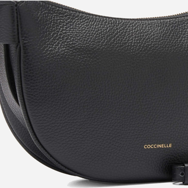 Сумка крос-боді через плече жіноча з натуральної шкіри середня Coccinelle Coccinelle E1SHA130301 001 Чорна (800070347971) - зображення 4