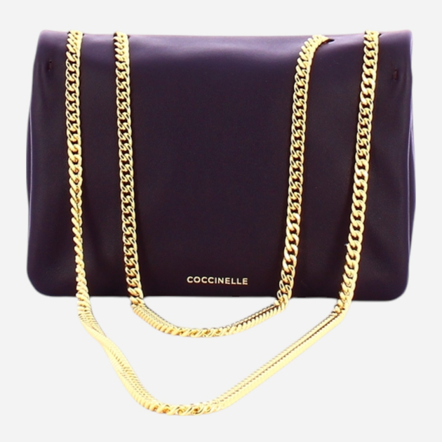Torebka crossbody damska ze skóry naturalnej mała Coccinelle Dulse E5SS5520101 V87 Fioletowa (800070345939) - obraz 2