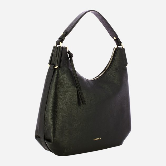 Torebka crossbody damska ze skóry naturalnej Coccinelle Rebekka E1T95130201 001 Czarna (800070345898) - obraz 3