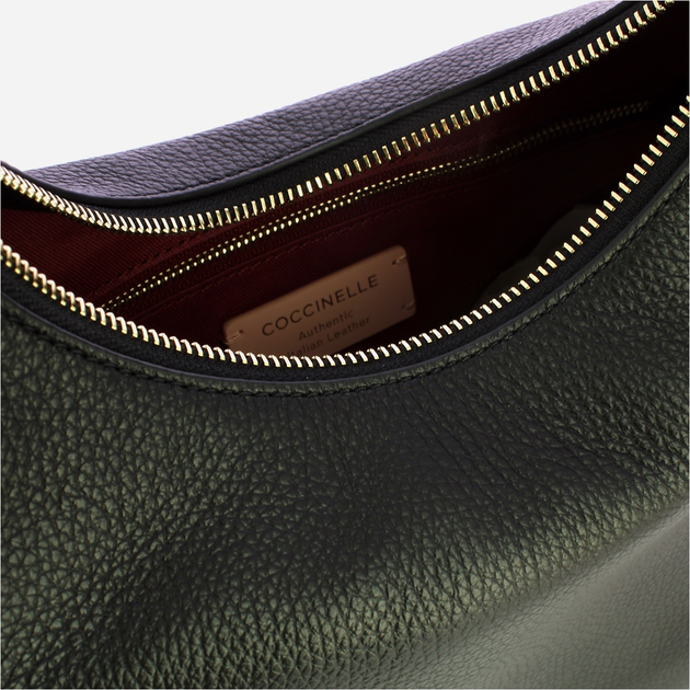 Torebka crossbody damska ze skóry naturalnej Coccinelle Rebekka E1T95130201 001 Czarna (800070345898) - obraz 5