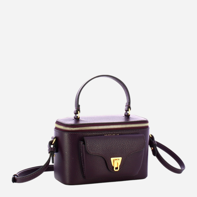 Torebka crossbody damska ze skóry naturalnej mała Coccinelle Beat E5TFK550101 V87 Fioletowa (800070345884) - obraz 3
