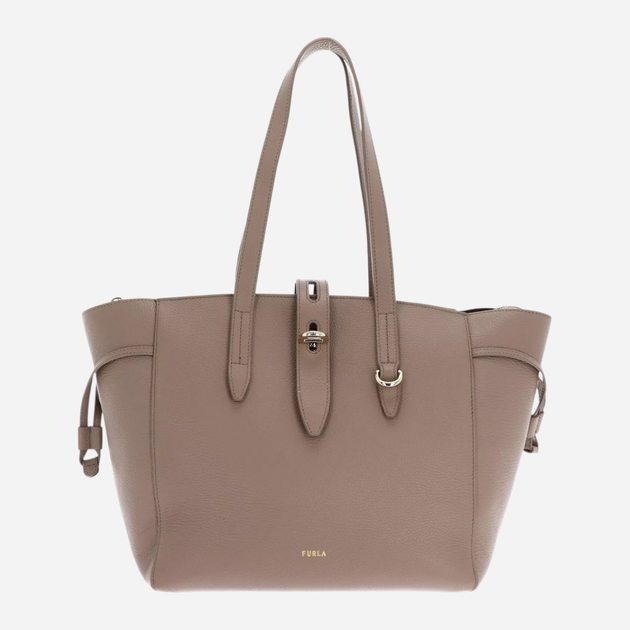 Сумка шопер жіноча з натуральної шкіри велика Furla Net WB00779HSF0001257S9107 Сіра (800070331069) - зображення 1