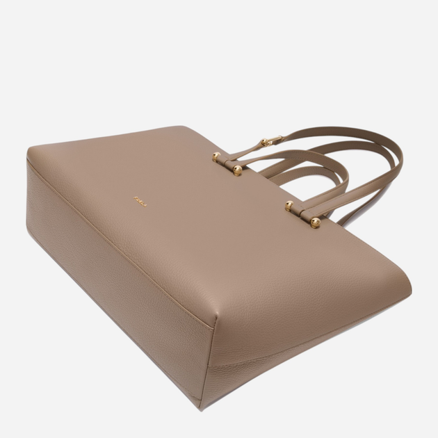 Torebka shopper ze skóry naturalnej duża Furla Duetto WB01453HSF0002572S1007 Beżowa (800070344685) - obraz 4