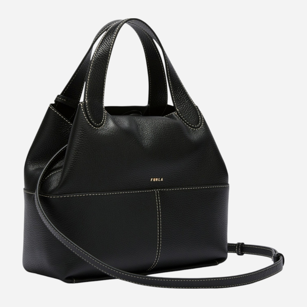 Сумка крос-боді через плече жіноча з натуральної шкіри середня Furla Primrose WB01707HSF000O60001007 Чорна (800070344799) - зображення 2