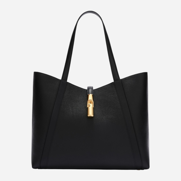 Torebka damska ze skóry naturalnej Furla Goccia L Tote WB01788BX3353O60001007 Czarna (800070344723) - obraz 1