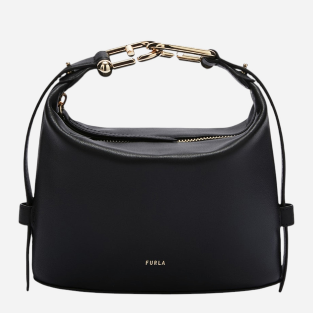 Сумка жіноча з натуральної шкіри маленька Furla Nuvola WE00846BX2045O60001007 Чорна (800070344989) - зображення 1