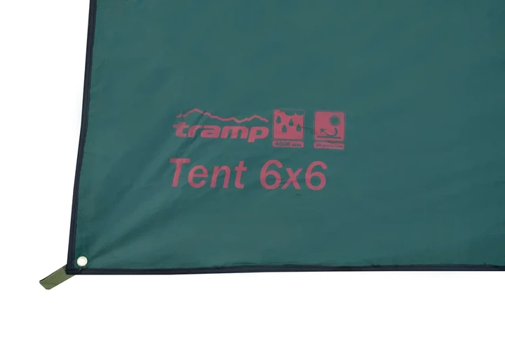 Тент для захисту від опадів та сонця Tramp Tent 6 х 6 green UTRT-103 - изображение 4