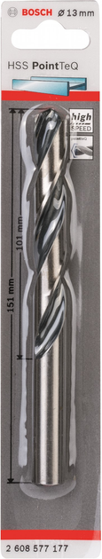 Wiertło do metalu Bosch HSS PointTeQ 13 mm (2608577177) - obraz 1