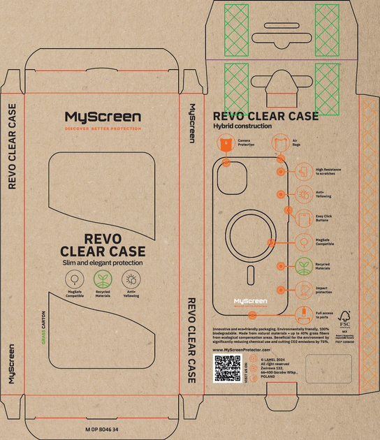 Etui MyScreen Revo Clear Case MagSafe do Apple iPhone 15 Transparent (5904433228947) - obraz 2