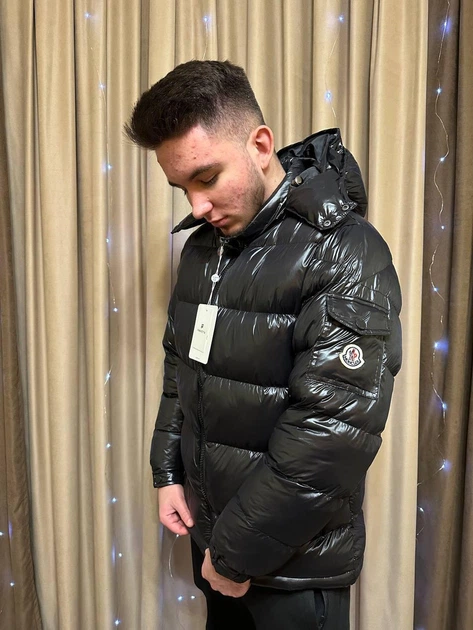 Зимова куртка Moncler до -20° з NFC чіпом 770155 XS чорна - зображення 6