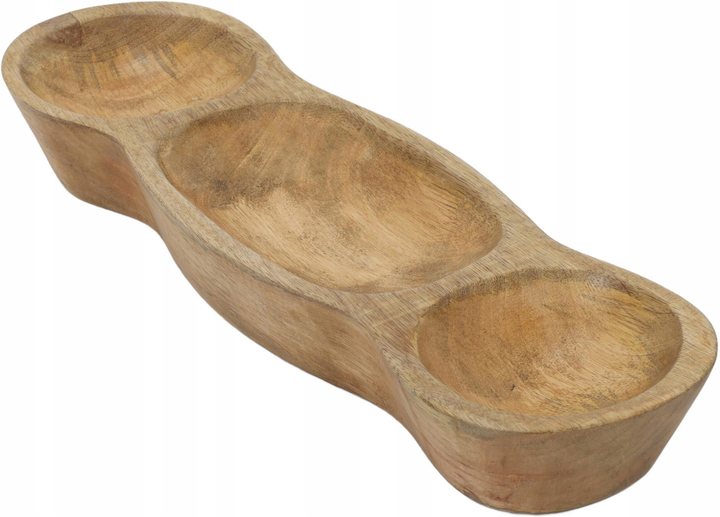 Taca na przekąski Home & Styling Collection z drewna mango 39 x 12 cm (8721037399401) - obraz 1