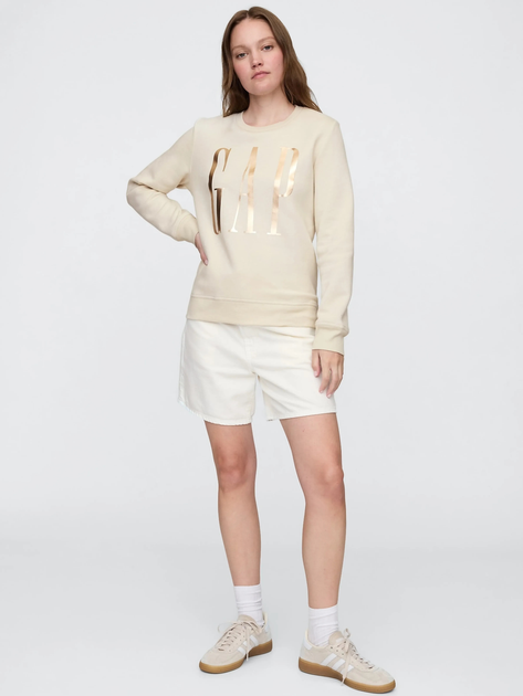 Bluza damska bez kaptura polarowa GAP 800444-01 S Beżowa - obraz 3