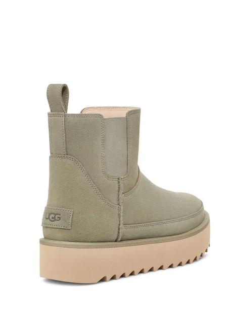 Жіночі уггі Челсі Платформа Зелені Замша Міні UGG Chelsea Platform Tractor Green (38, зелений) - Фото 5 Жіночі уггі Челсі Платформа Зелені Замша Міні UGG Chelsea Platform Tractor Green (38, зелений) - изображение 5