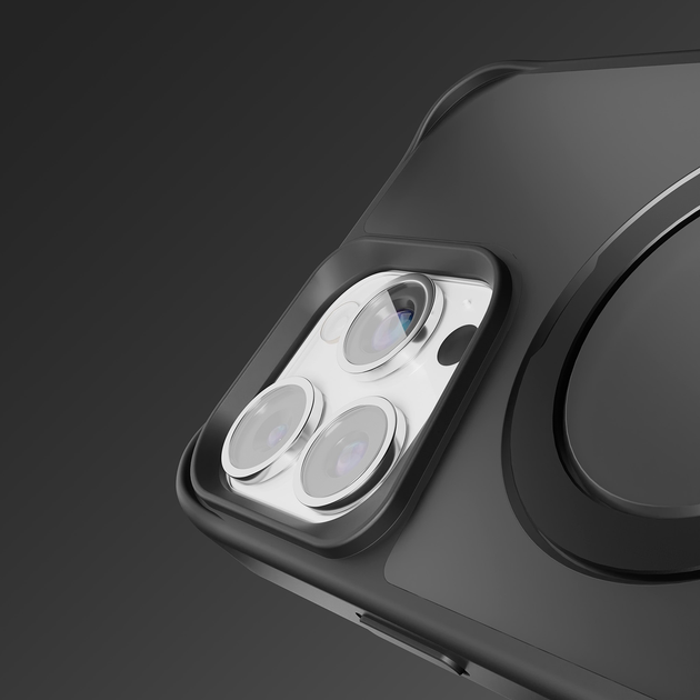 Etui plecki Etteri Matt Mag Ring do Apple iPhone 16 Pro Black (5906961960467) - obraz 7