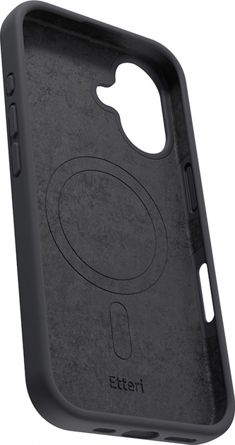 Etui plecki Etteri Silicone Mag do Apple iPhone 16 Black (5907457790070) - obraz 4