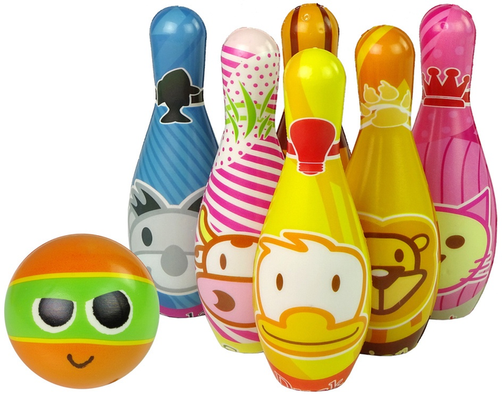 Ігровий набір LEAN Toys М'які кеглі 10477 (5904665993163) - зображення 3