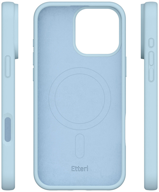 Etui plecki Etteri Silicone Mag do Apple iPhone 16 Pro Light Blue (5907457790360) - obraz 6