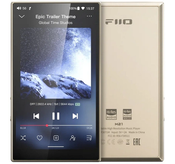 Аудіоплеєр FiiO M21 Titanium Gold – фото, відгуки, характеристики
