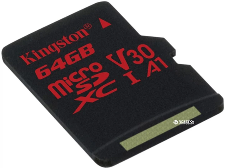 Карта памяти Kingston microSDXC 64GB Canvas React Class 10 UHS-I U3 V30 (SDCR/64GBSP) - Фото 2 Карта памяти Kingston microSDXC 64GB Canvas React Class 10 UHS-I U3 V30 (SDCR/64GBSP) - изображение 2