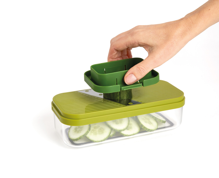 Терка Joseph Joseph Multi-Prep Compact з контейнером і 4 лопатями 11 x 22.5 x 10.5 см (5028420008418) - зображення 8