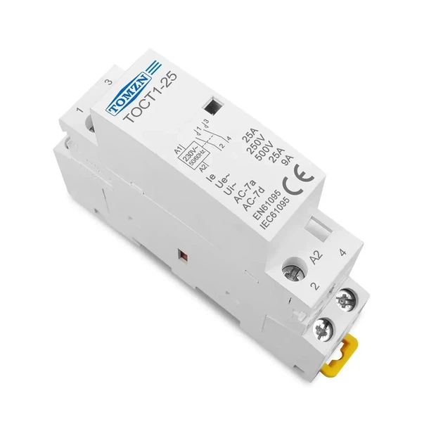 Контактор модульний Tomzn 2P 25А 2NO 220V на Din-рейку змінного струму Нормально відкритий (2NO) - зображення 6