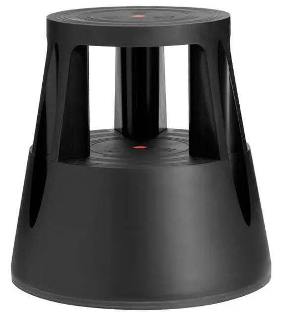 Taboret na kółkach Twinco Twin Lift Stopa Słonia 6000-1 433 mm 150 kg Czarny (5708950600015) - obraz 1