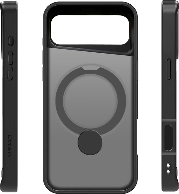 Панель Etteri Matt Mag Ring для Apple iPhone 17 Air Black (5907504556918) - зображення 3